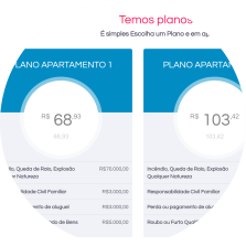 Fechar imagem de cotações de seguros Touch